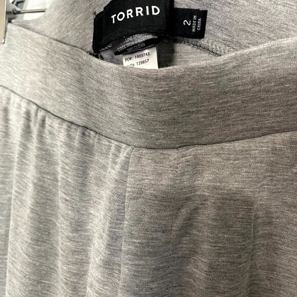 Torrid Gray Joggers Zip Pockets 2 2X 18/20 #58 - Picture 5 of 6